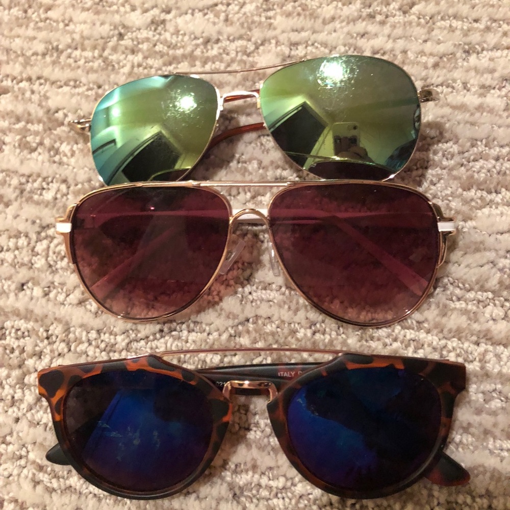 3 pair sunglasses